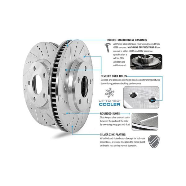 ⁦Power Stop® - Evolution Drilled and Slotted⁩ - الصورة ⁦4⁩