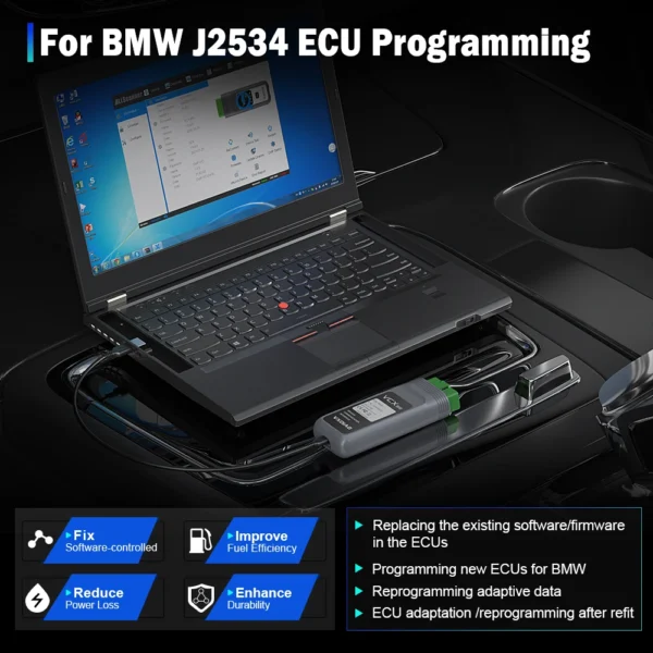 ⁦VXDIAG VCX SE لسيارات BMW اكسسوارات OBD2 رمز الماسح الآلي ICOM A2 A3 ECU برمجة سيارة أداة تشخيصية لسيارات BMW ICOM التالي⁩ - الصورة ⁦5⁩